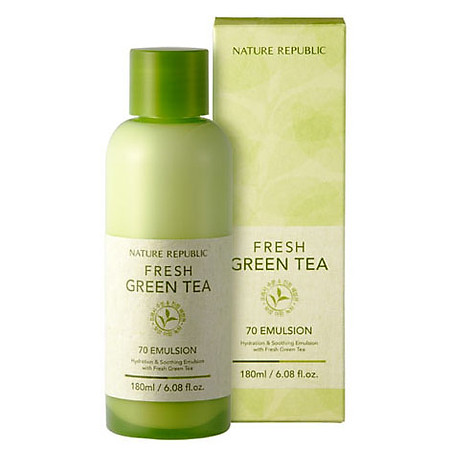 Sữa Dưỡng Tinh Chất Trà Xanh Nature Republic Fresh Green Tea 70 Emulsion (180ml)