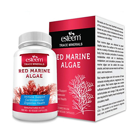 Thực Phẩm Chức Năng Tăng Sức Khỏe Sinh Lý Cho Nam Esteem Red Marine Algae (Hộp 60 Viên )