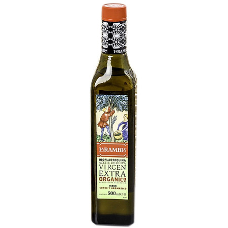 Dầu Extra Virgin Arbequina Olive Oil 100% Organic La Rambla (500ml)