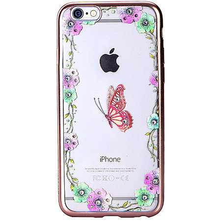 Ốp Lưng Cube iPhone 6/6s Swarovski Blossom - Butterfly Garden