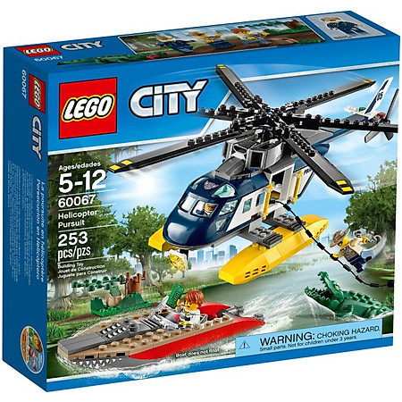 Mô Hình LEGO City - Trực Thăng Truy Đuổi 60067