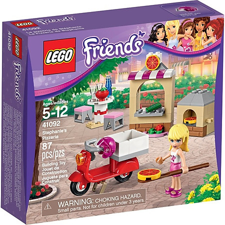 Combo Mô Hình LEGO Friends - Bể Bơi Trong Vườn Của Olivia 41090 + Cửa Hàng Bánh Pizza Của Stephanie 41092