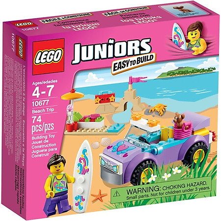 Mô Hình LEGO Juniors - Chuyến Du Lịch Bãi Biển 10677