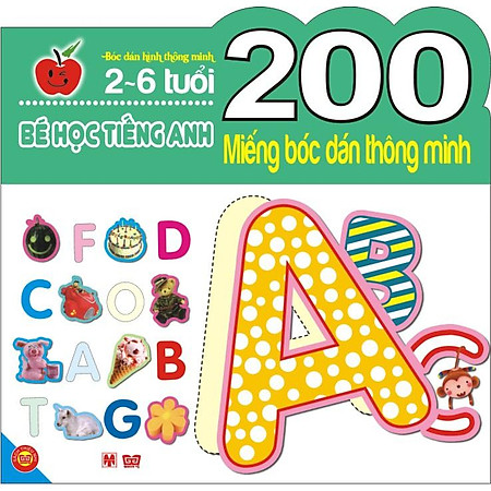200 Miếng Bóc Dán Thông Minh - Bé Học Tiếng Anh (2-6 Tuổi)