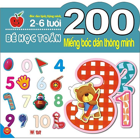 200 Miếng Bóc Dán Thông Minh - Bé Học Toán (2-6 Tuổi)