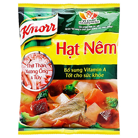 "Hạt Nêm Knorr Từ Thịt Thăn, Xương Ống Và Tủy Bổ Sung Vitamin A (400g) - 32010212"