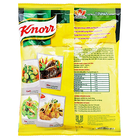 "Hạt Nêm Knorr Từ Thịt Thăn, Xương Ống Và Tủy Bổ Sung Vitamin A (400g) - 32010212"