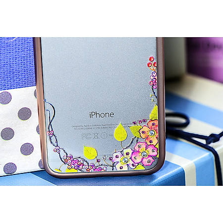 Ốp Lưng Cube iPhone 6/6s Swarovski Blossom - Grape Garden