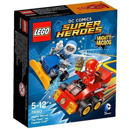 Mô Hình LEGO Super Heroes - Tia Chớp Đại Chiến Đội Trưởng Cold 76063 (88 Mảnh Ghép)