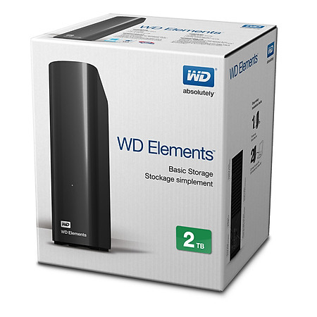 Ổ Cứng Di Động WD Elements 2TB - 3.5″ USB 3.0