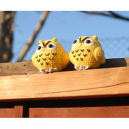 Cú Mèo Hedwee Owl WT-010YEL-M Bobicraft (10 cm x 10 cm x 7 cm)