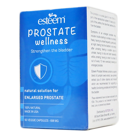 Thực Phẩm Chức Năng Hỗ Trợ Điều Trị Chứng Phì Đại Tuyến Tiền Liệt Và Rối Loạn Tiểu Tiện Esteem Prostate Wellness (Hộp 60 Viên )