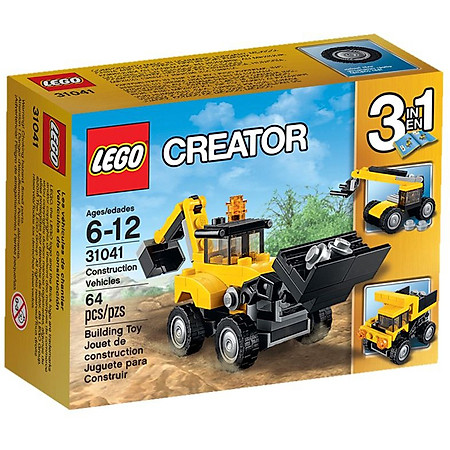 Mô Hình LEGO Creator - Xe Công Trình Xây Dựng 31041 (64 Mảnh Ghép)