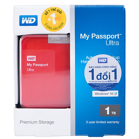 Ổ Cứng Di Động WD My Passport Ultra 1TB (New)