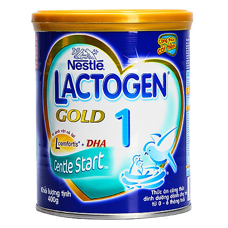Combo 2 Lon Sữa Nestle Lactogen Gold 1 Dành Cho Trẻ 0 – 6 Tháng Tuổi (400g)