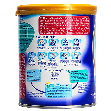 Combo 2 Lon Sữa Nestle Lactogen Gold 1 Dành Cho Trẻ 0 – 6 Tháng Tuổi (400g)