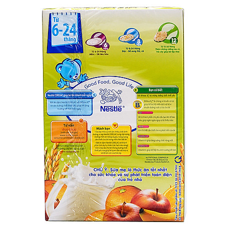 Combo 2 Hộp Bột Ăn Dặm Nestle Cerelac - Gạo Và Trái Cây (200g)
