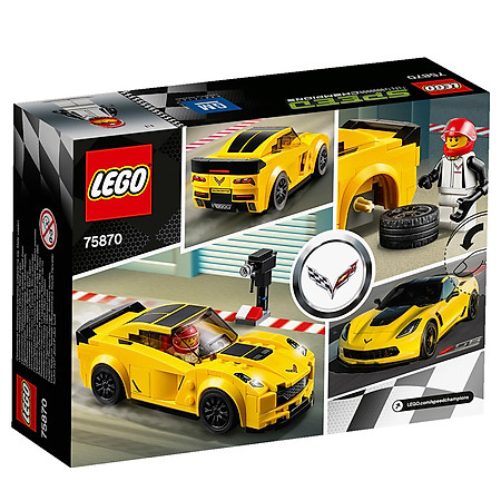 Mô Hình LEGO Speed Champions - Xe Đua Chevrolet Corvette Z06 75870 (173 Mảnh Ghép)