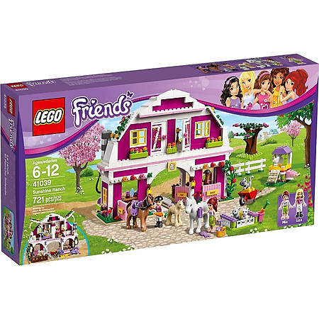 Mô Hình LEGO Friends Trang Trại Rực Rỡ (721 Mảnh Ghép) - 41039
