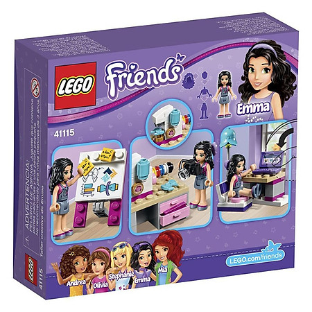 Mô Hình LEGO Friends - Phòng Làm Việc Sáng Tạo Của Emma 41115 (108 Mảnh Ghép)