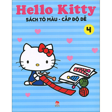 Hello Kitty - Sách Tô Màu Cấp Độ Dễ (Tập 4)