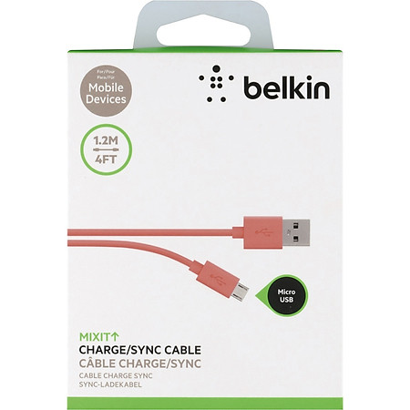 Cáp Micro USB Belkin F2CU012bt04-RED 1.2m