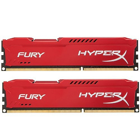 RAM Kingston 8G 1866MHZ DDR3 CL10 Dimm (Kit of 2) HyperX Fury Red - HX318C10FRK2/8