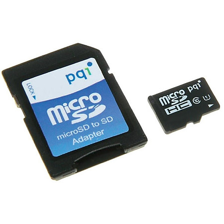 Thẻ Nhớ Micro UHS1 PQI 16GB Class 10 (Kèm Adapter)