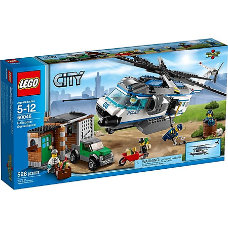 Mô Hình LEGO City Trực Thăng Tuần Tra (528 Mảnh Ghép) - 60046