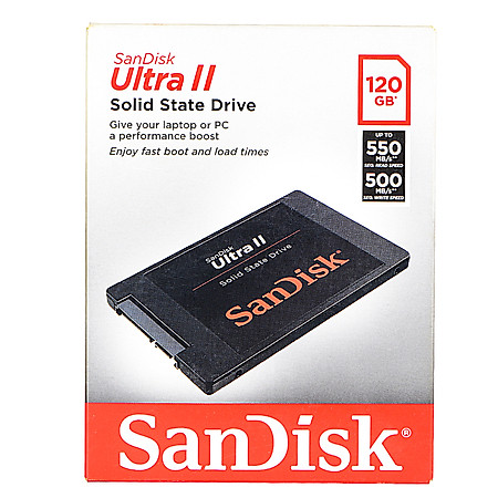 Ổ Cứng SSD Sandisk Ultra II 120GB (Up to 550/500 MB/s)