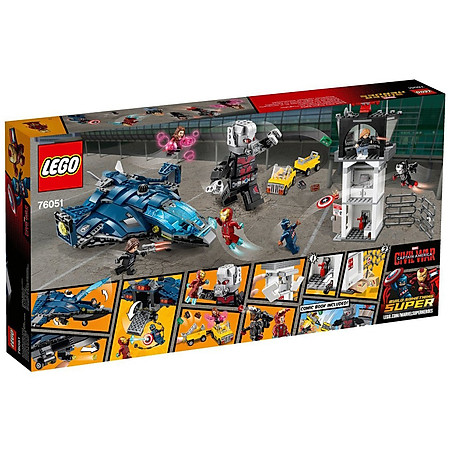 Mô Hình LEGO Super Heroes - Siêu Anh Hùng Tại Sân Bay 76051 (807 Mảnh Ghép)
