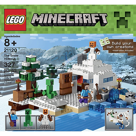 Mô Hình LEGO Minecraft – Căn Cứ Băng Giá 21120 (327 Mảnh Ghép)