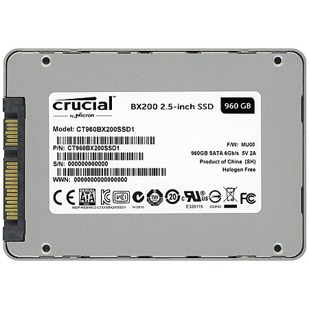 Ổ Cứng SSD Crucial BX200 960GB (CT960BX200SSD1)