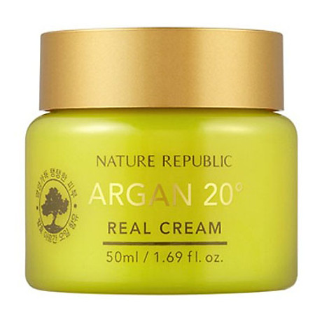 Kem Dưỡng Da Chiết Xuất Argan Nature Republic Argan 20º Real Cream (50ml)
