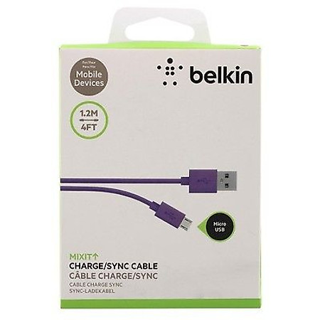 Cáp Micro USB Belkin F2CU012bt04-PUR 1.2m