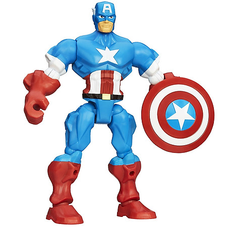 Mô Hình Super Hero Mashers - Captain America Phiên Bản Kết Hợp A6827/A6825