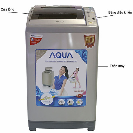 Máy Giặt Cửa Trên AQUA AQW-U90ZT (9 Kg)