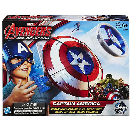 Mô Hình Avengers - Khiên Captain America Phóng Đĩa Xoay B0427AS10