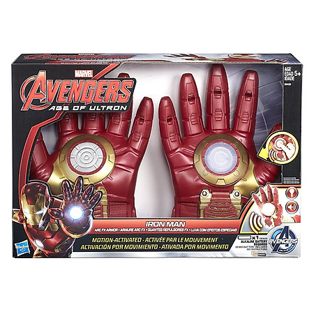 Mô Hình Avengers - Bao Tay Chiến Đấu Iron Man Có Đèn Và Âm Thanh B0429AS10