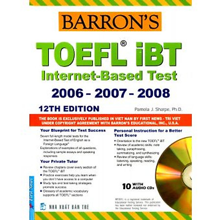 Barron's Toefl IBT Internet Based Test 12th - Kèm CD