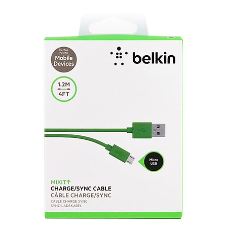 Cáp Micro USB Belkin F2CU012bt04-GRN 1.2m