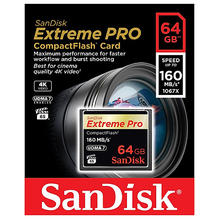 Thẻ Nhớ CF Extreme Pro 1067X  SanDisk 64GB - 160MB/s