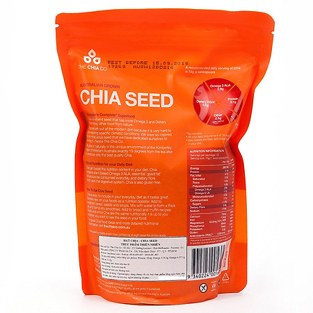 Thực Phẩm Chức Năng Chia Seed Hạt Màu Trắng (Túi 500g) - 204163