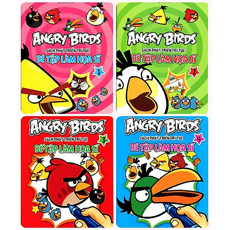 Combo Angry Birds - Bé Tập Làm Họa Sĩ
