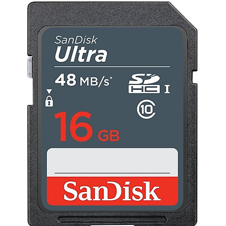Thẻ Nhớ SD SanDisk Ultra Class 10 16GB - 48MB/s