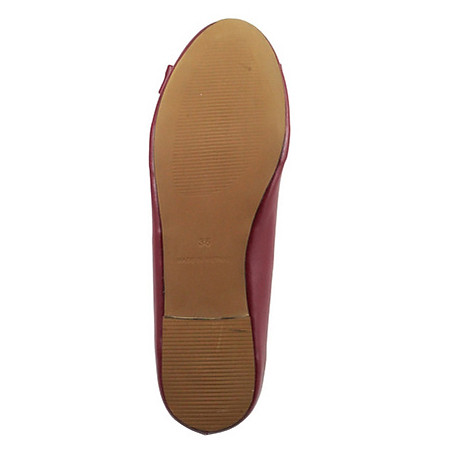 Giày Búp Bê Nữ Gắn Nơ G Alanti GS14-144-163-R - Đỏ