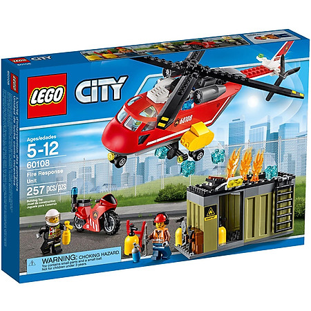 Mô Hình Lego City Fire – Biệt Đội Cứu Hỏa 60108 (257 Mảnh Ghép) - Giá  1.279.000Đ Tại Tiki.Vn