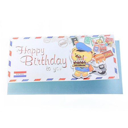Thiệp Lovely Lace AEIOU Printing 0583 - Happy Birthday Mẫu 14