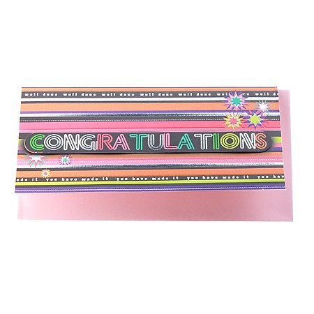 Thiệp Lovely Lace AEIOU Printing 0583 - Congratulations