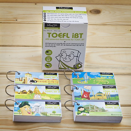 Hộp Blueup TOEFL iBT 600 Essential Flashcards For Toefl iBT - Phần 1 - Alphabook